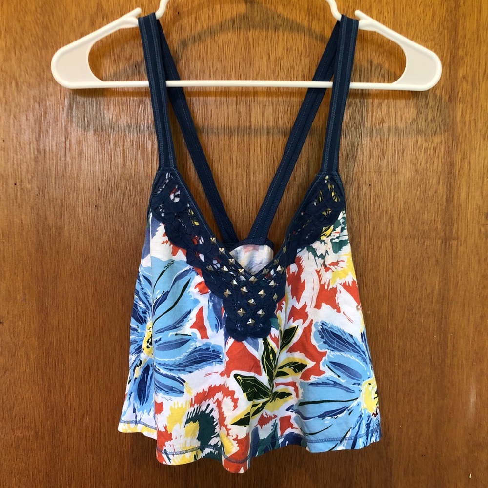 Hollister floral crop top